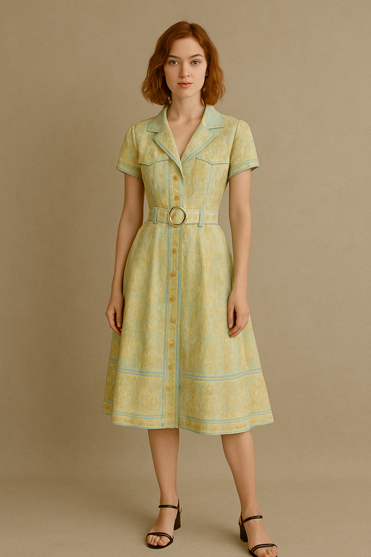 Vintage Elegance Mini/Long Dress