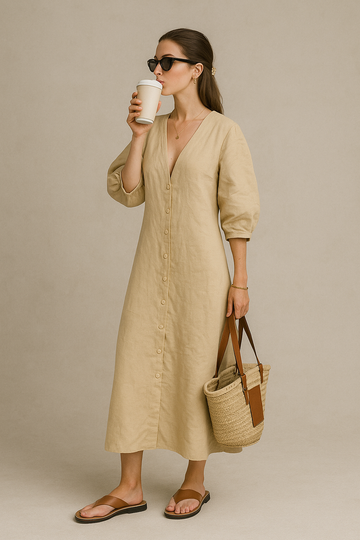 Retro Chic Maxi Dress