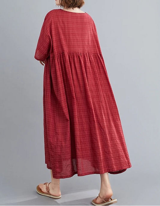 Vintage Short Sleeve Dress
