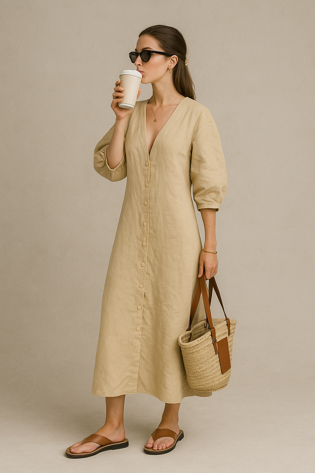 Retro Chic Maxi Dress