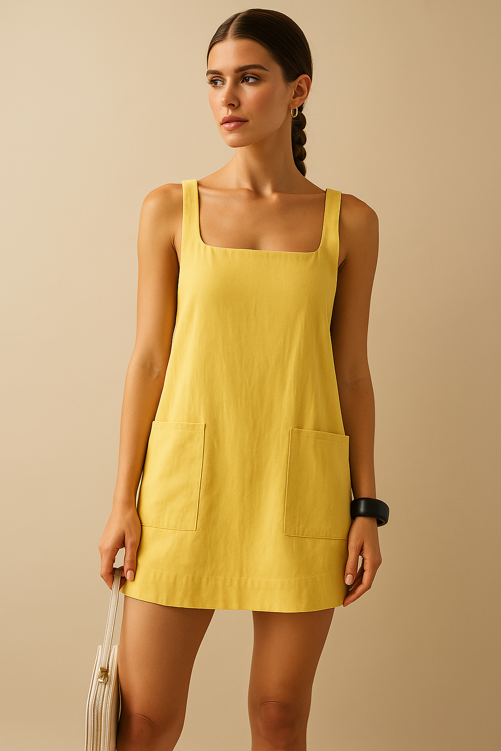 Summer Linen Dress with Pockets