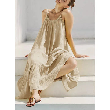 Elegant Cotton Maxi Dress