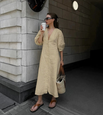 Retro Chic Maxi Dress