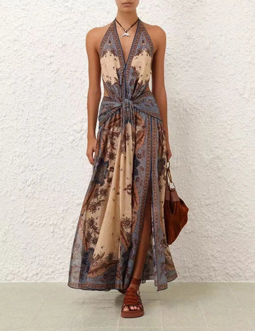 Elegant Cotton Midi Dress