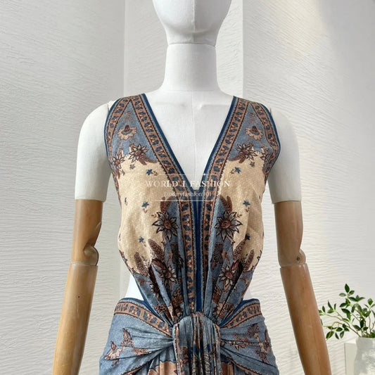 Elegant Cotton Midi Dress