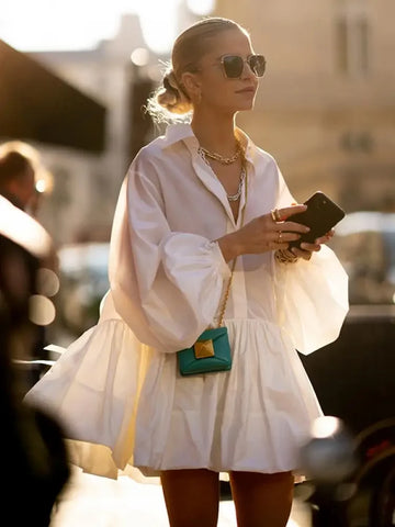 Shirt-Style Mini Dress