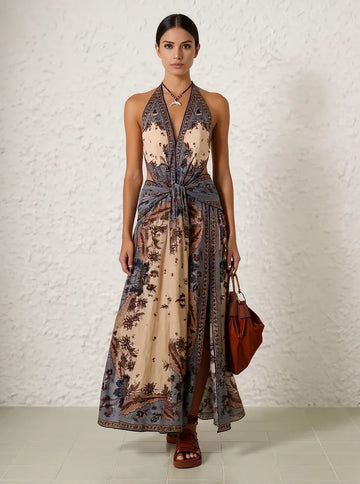 Elegant Cotton Midi Dress